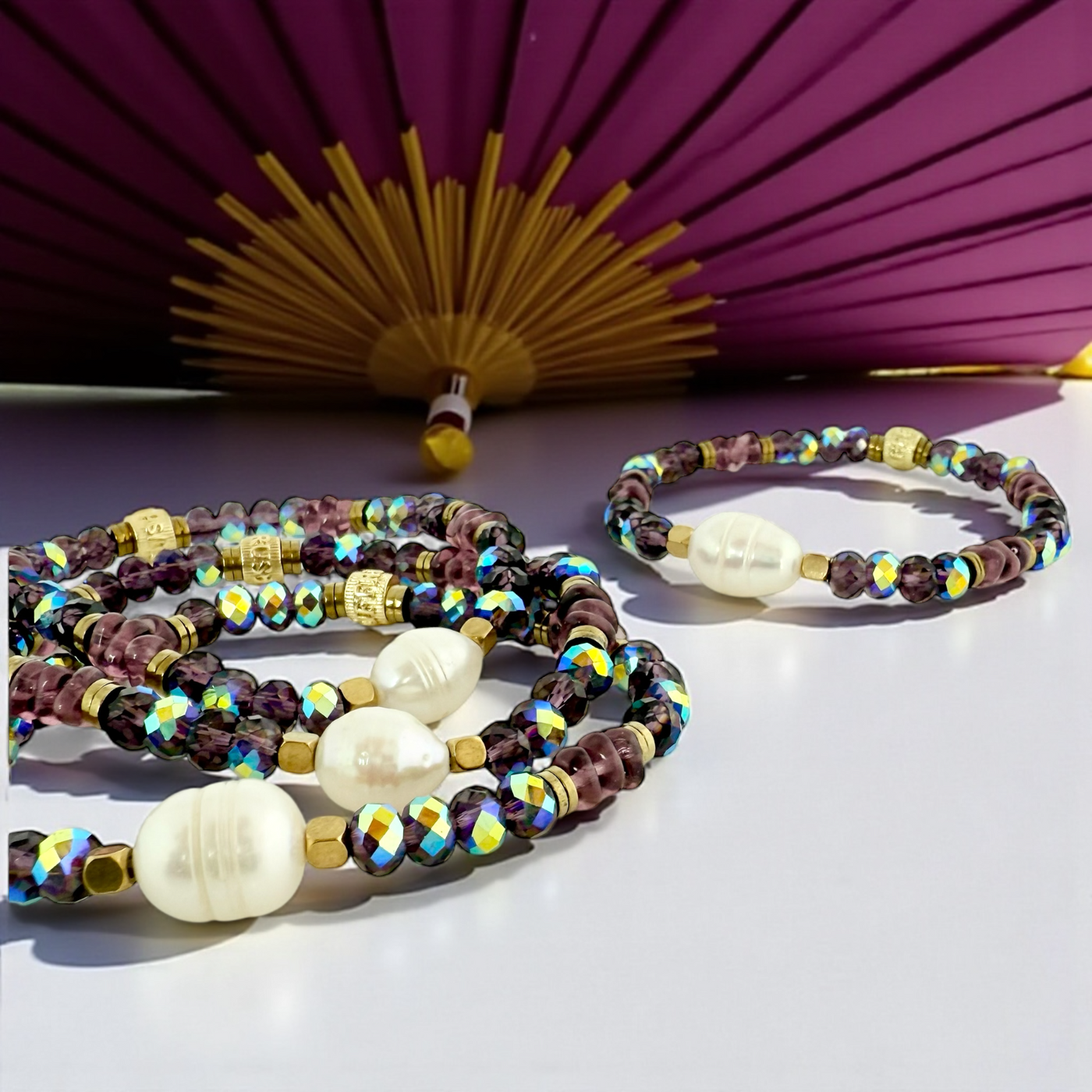 Baroque Pearl in Amethyst Radiance