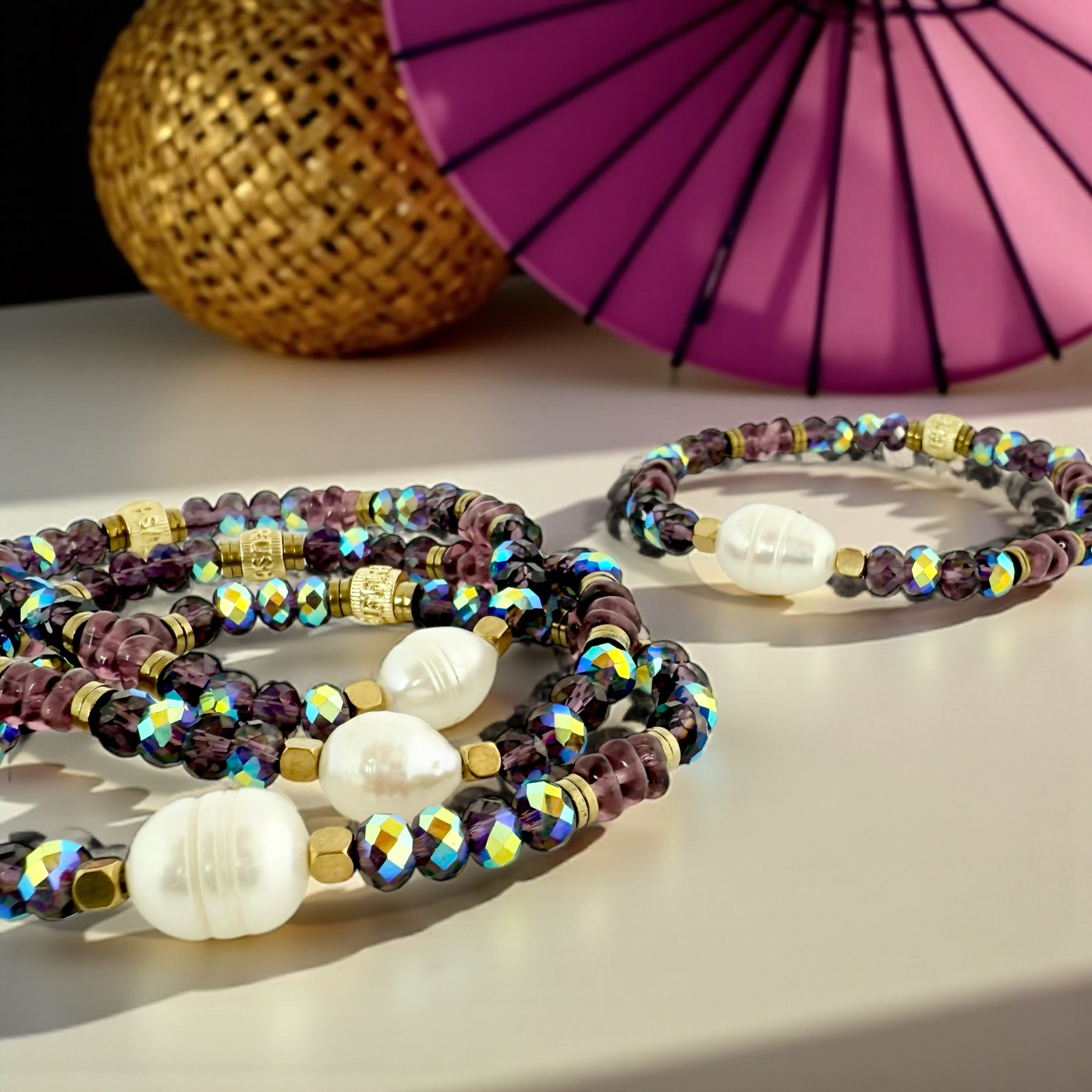 Baroque Pearl in Amethyst Radiance