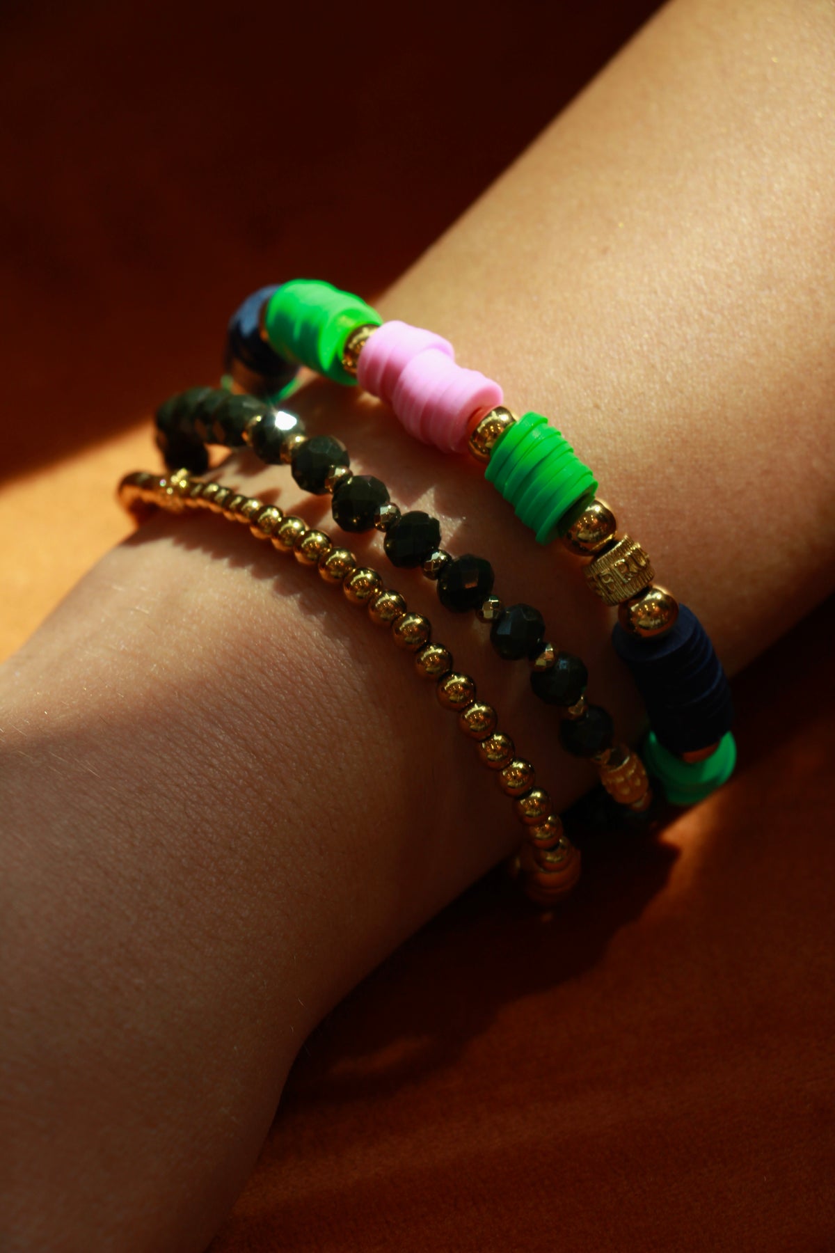 The Molly - Colorblock Pink/ Green/ Navy