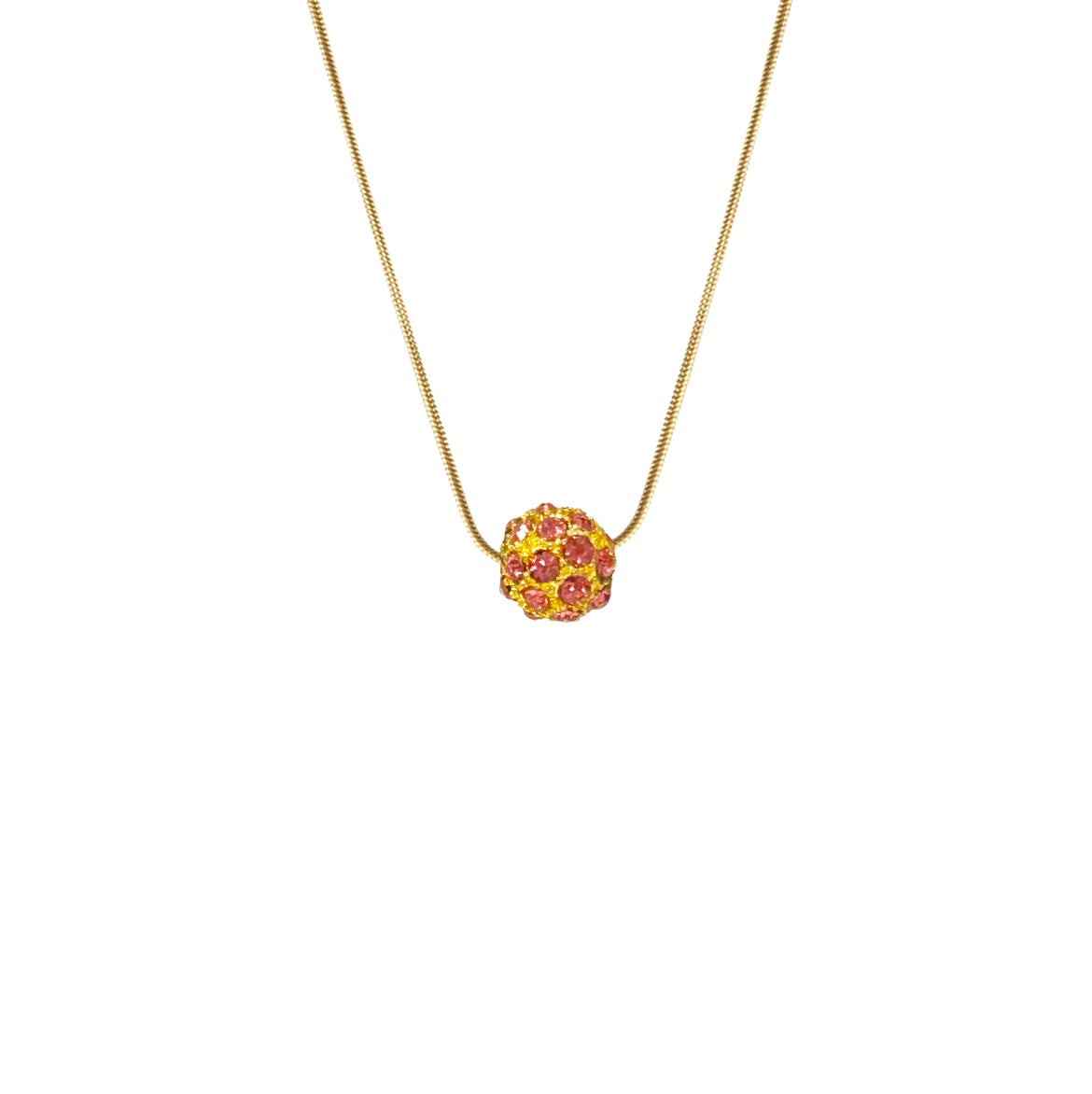 Kenzie Necklace - Pink with Gold