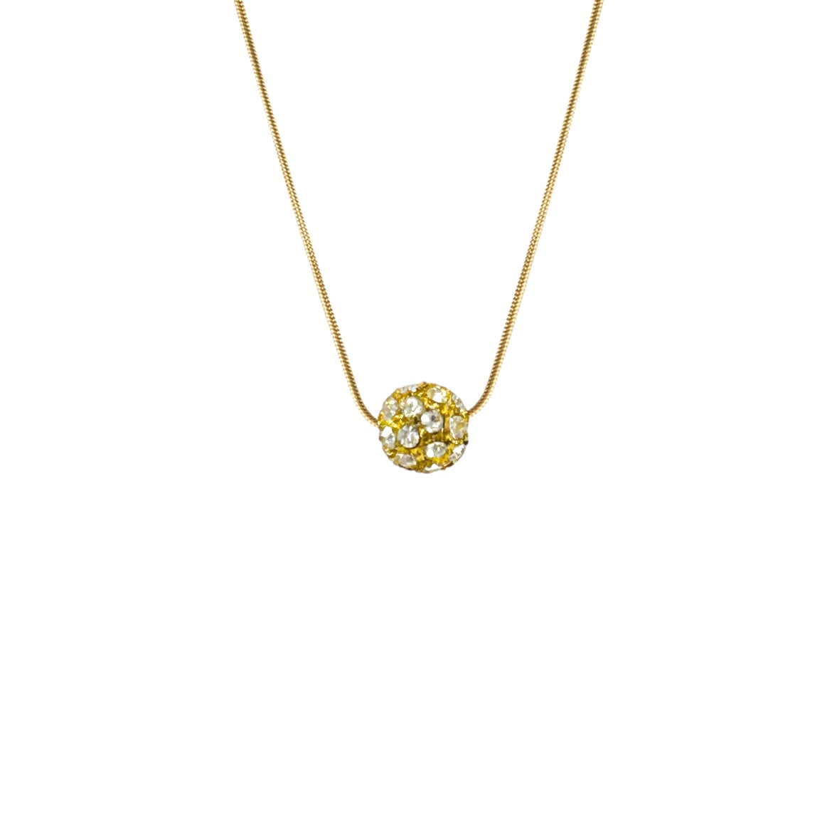 Kenzie Necklace - White with Gold