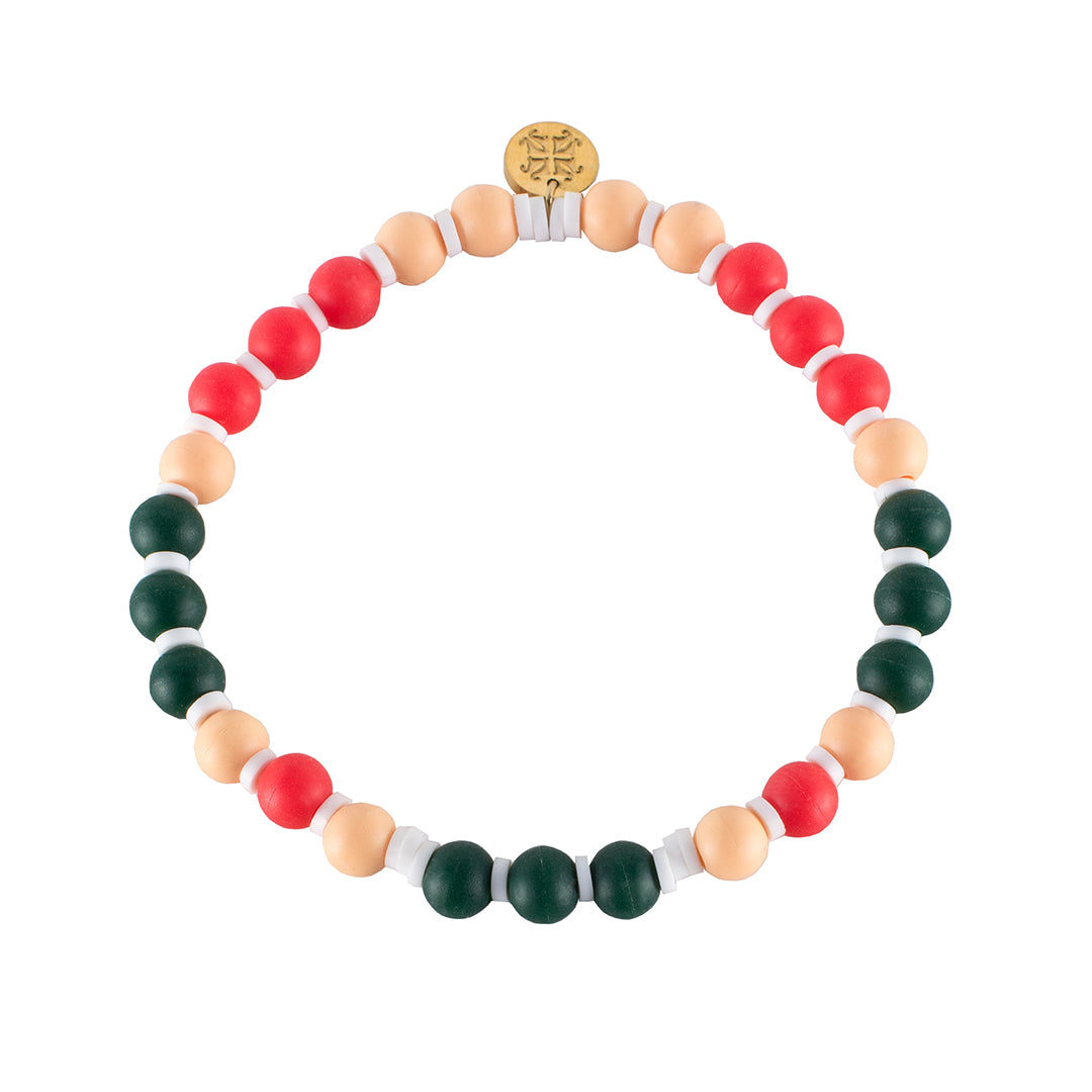 Layklyn - Peach, Green and Red - Gold