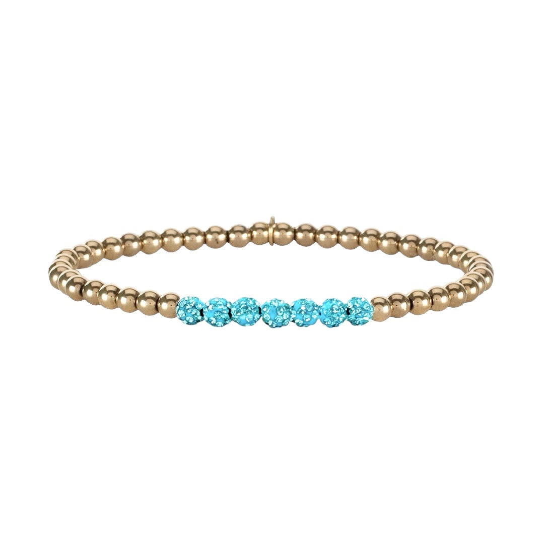 Ireland Mini Cluster - Turquoise - Gold