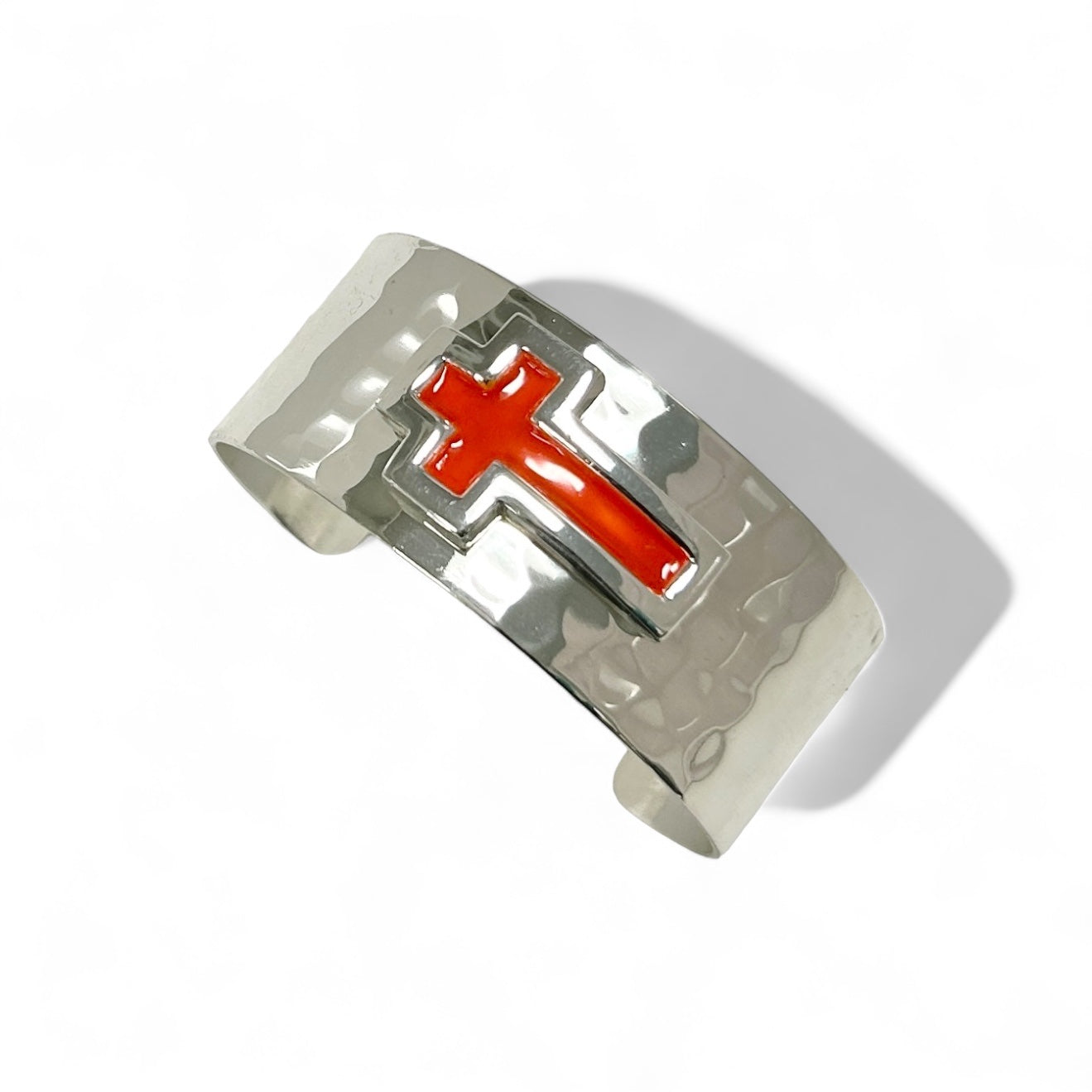 California Cross 1.0 Cuff Silver - Orange