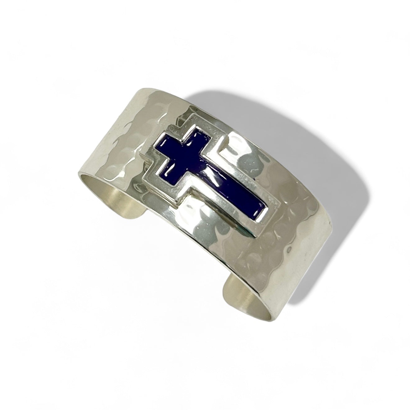 California Cross 1.0 Cuff Silver - Indigo Blue