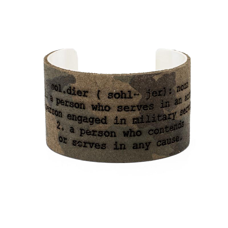 Soldier Definition Camo/Metal Cuff