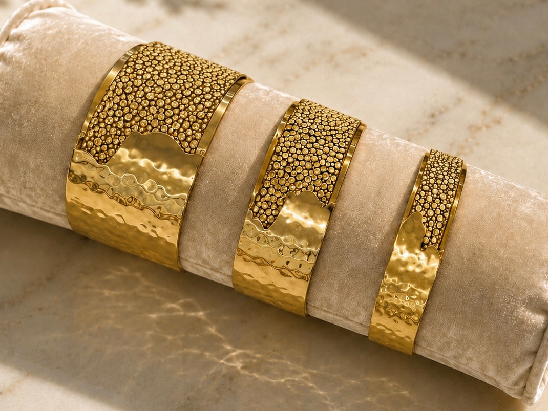 Dallas Gold Cuff – Gold Stingray – 0.5 Inch