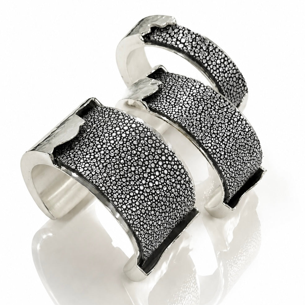 Dallas Silver Cuff – Silver Stingray – 0.5 Inch