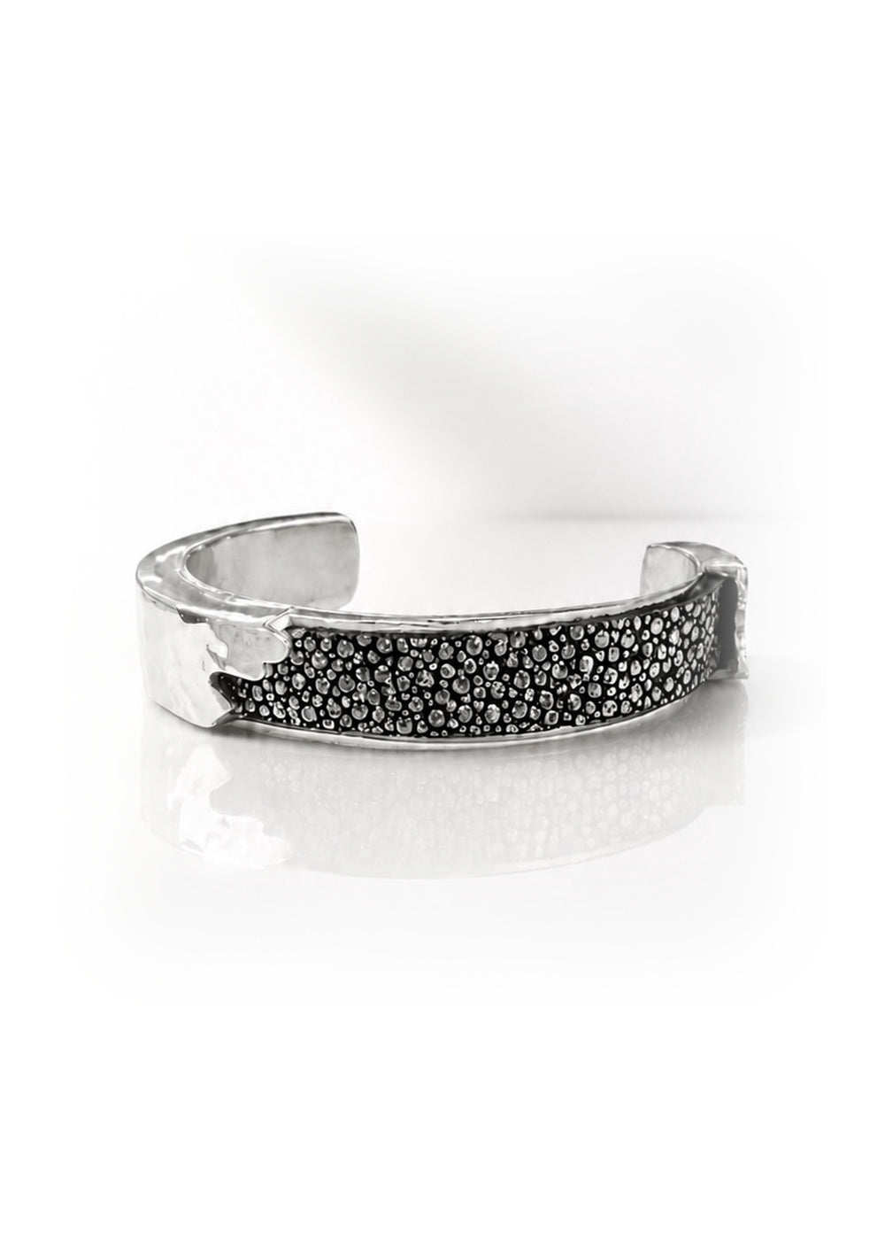 Dallas Silver Cuff – Silver Stingray – 0.5 Inch