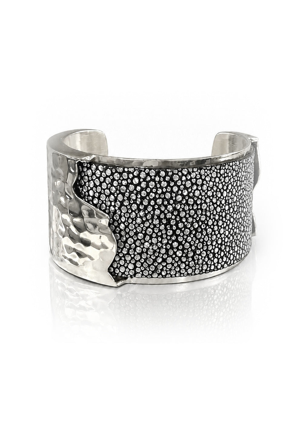 Dallas Silver Cuff – Silver Stingray – 1.5 Inch
