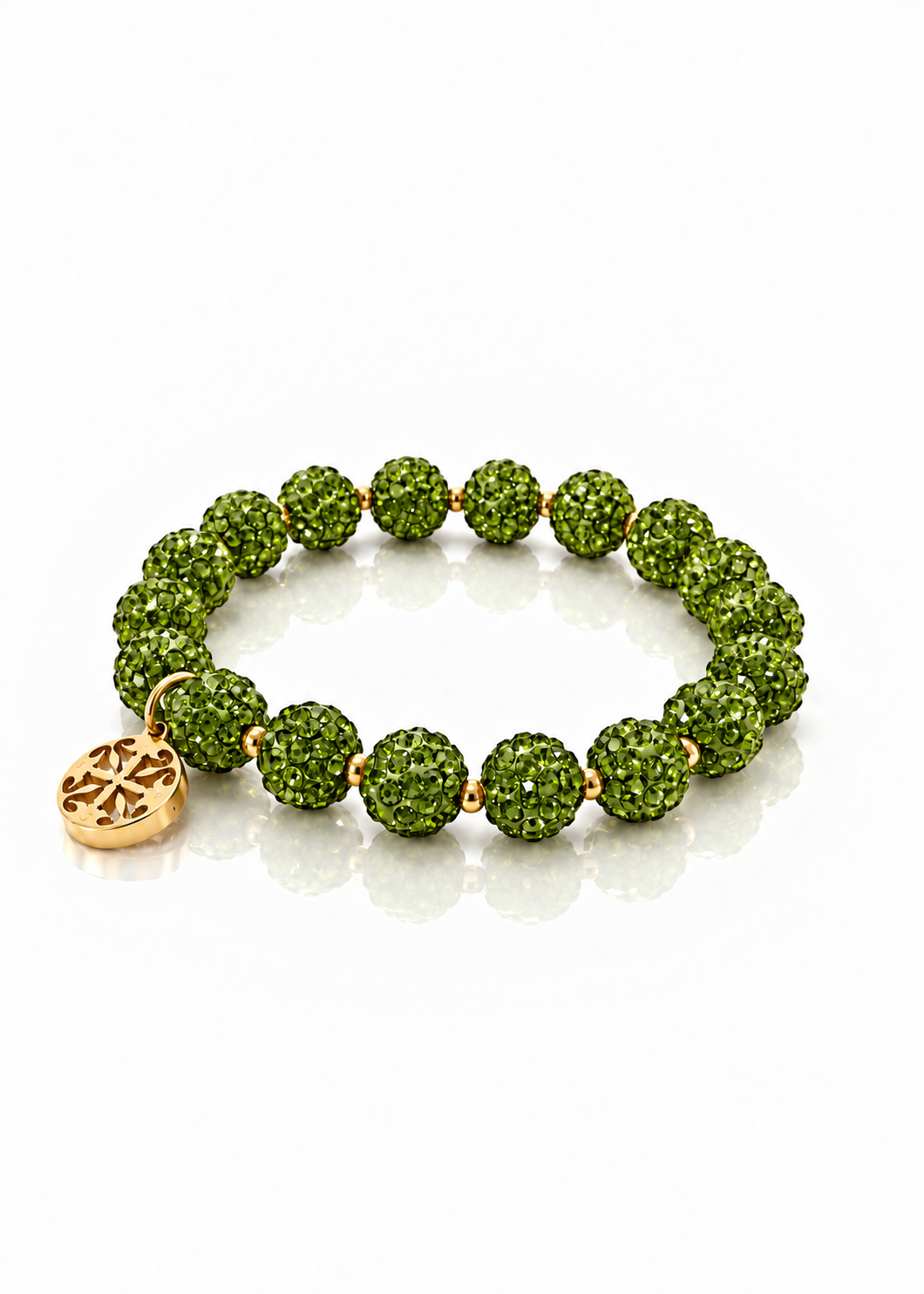 Emerson 2.0 Peridot gold overhead view #Color_Peridot