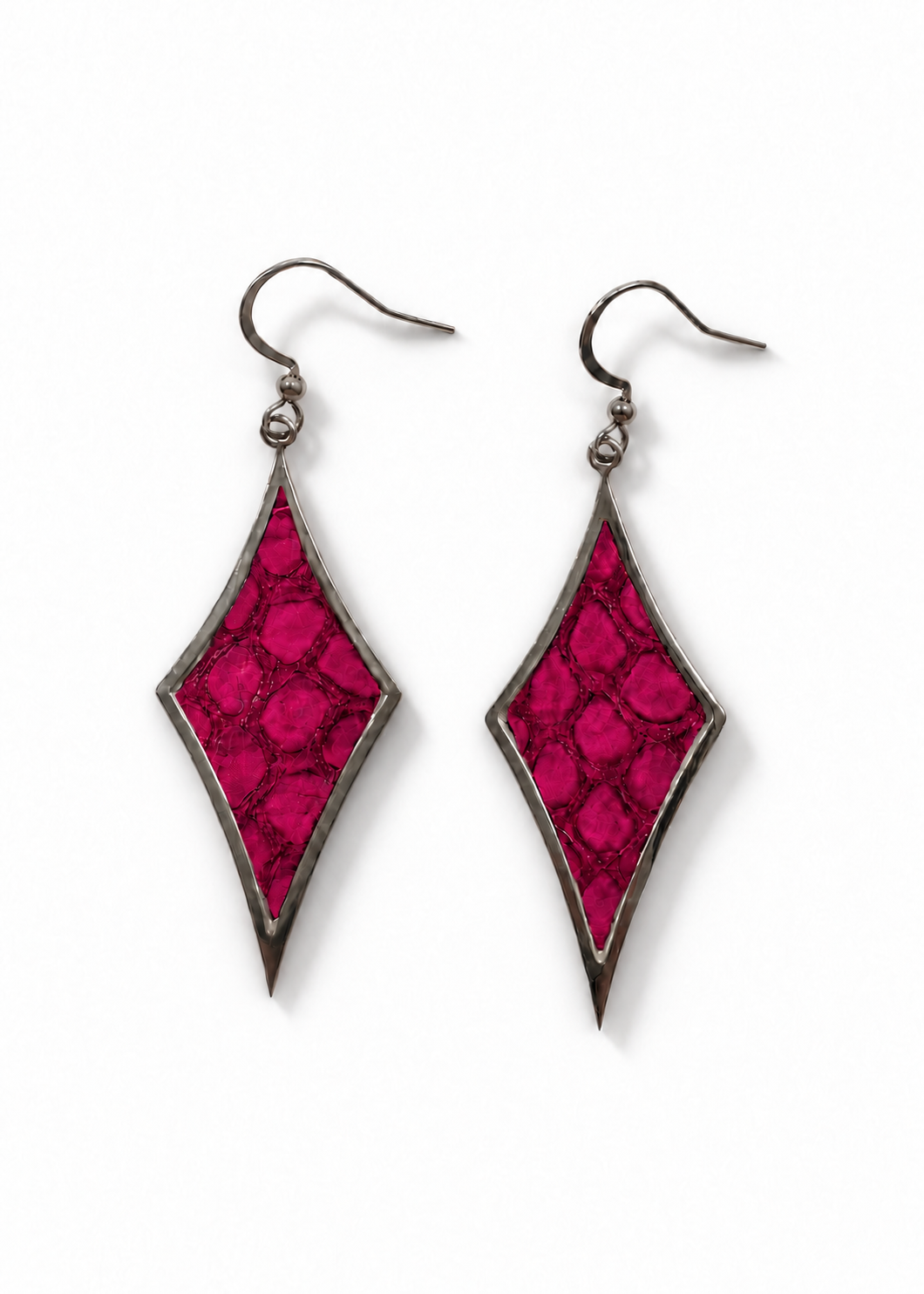 Fashionably Late earrings with a subtle shadow on white