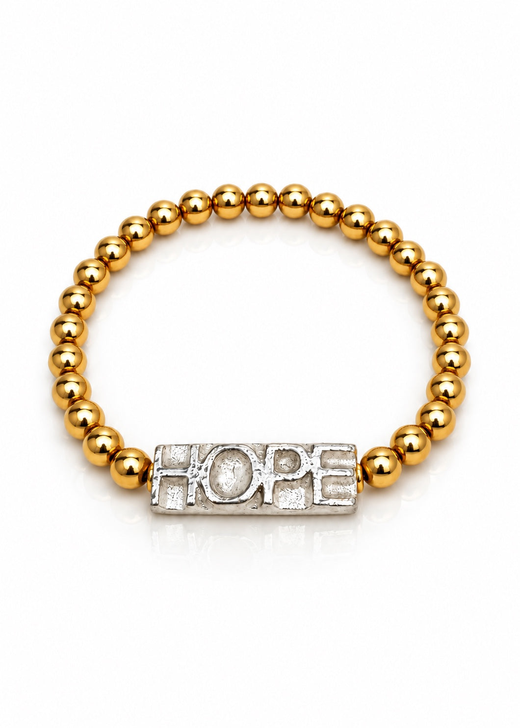 Hope Beaded Bracelet Gold