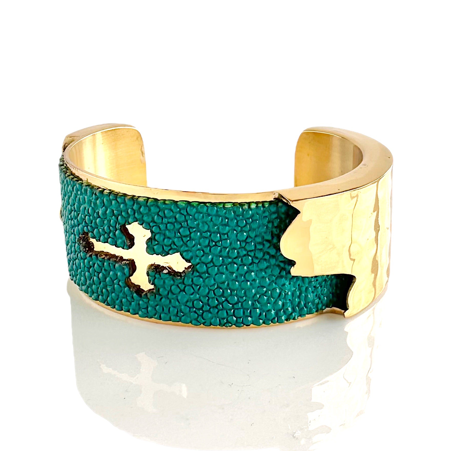 Dallas Stingray Cross 1.0 Gold - Teal