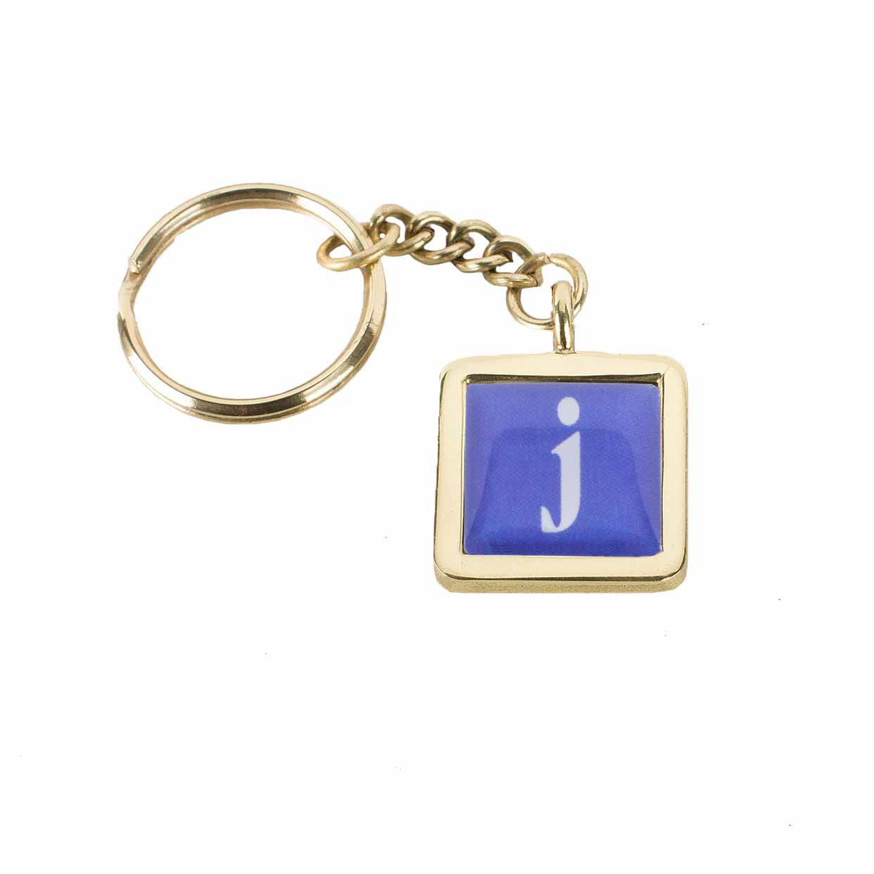 Best Day Ever Square Key Ring -  Initial