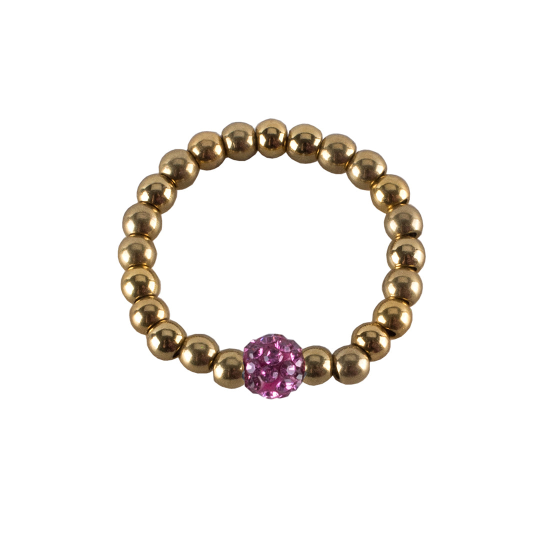 Friendship Shamballa Ring - Gold