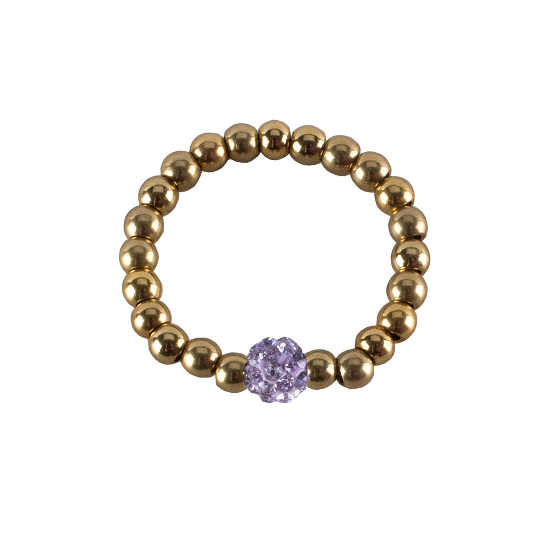 Friendship Shamballa Ring - Gold