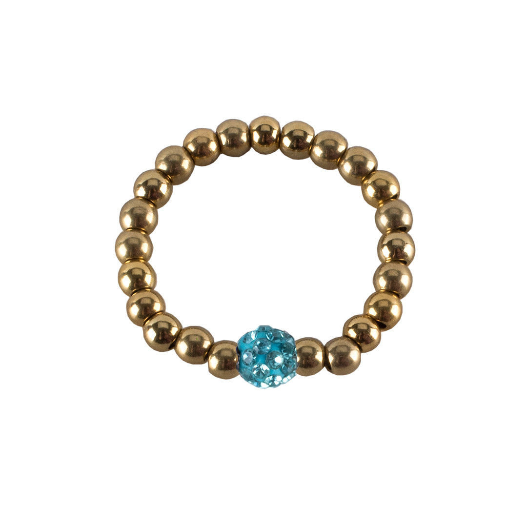 Friendship Shamballa Ring - Gold