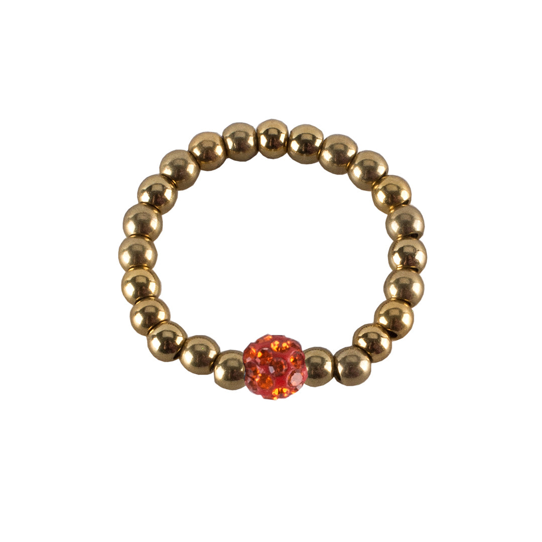 Friendship Shamballa Ring - Gold