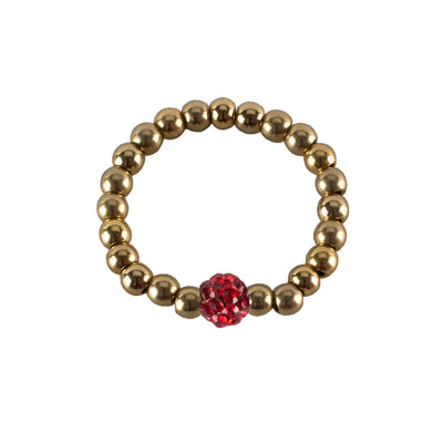 Friendship Shamballa Ring - Gold