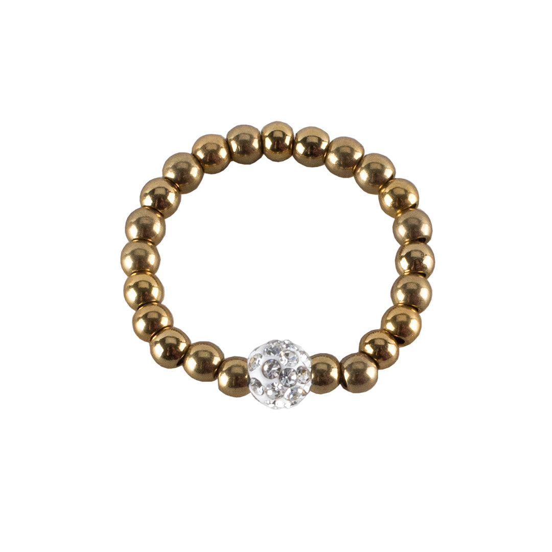 Friendship Shamballa Ring - Gold