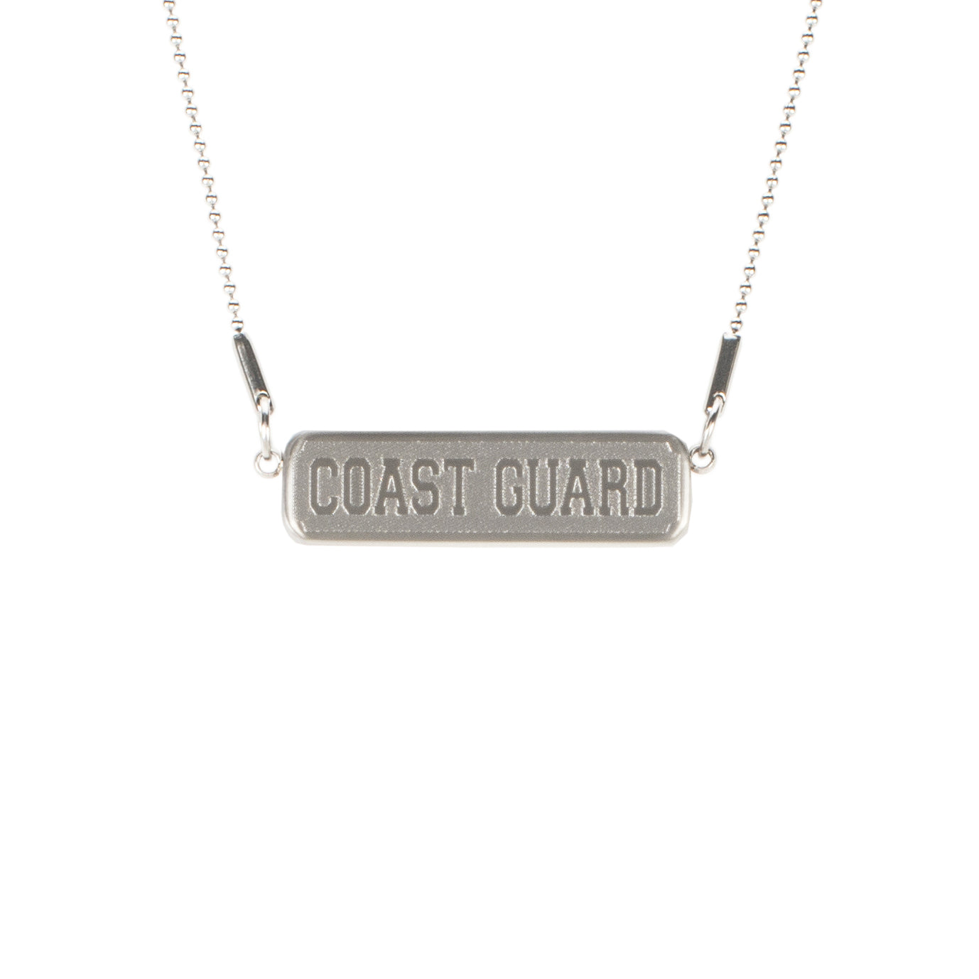 ~K48 by Rustic Cuff Statement Bar Necklace Silver -  Coast Guard