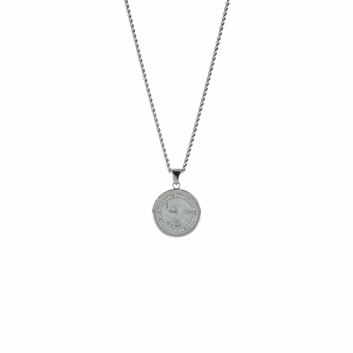 NFRW Logo Engraved Necklace Silver